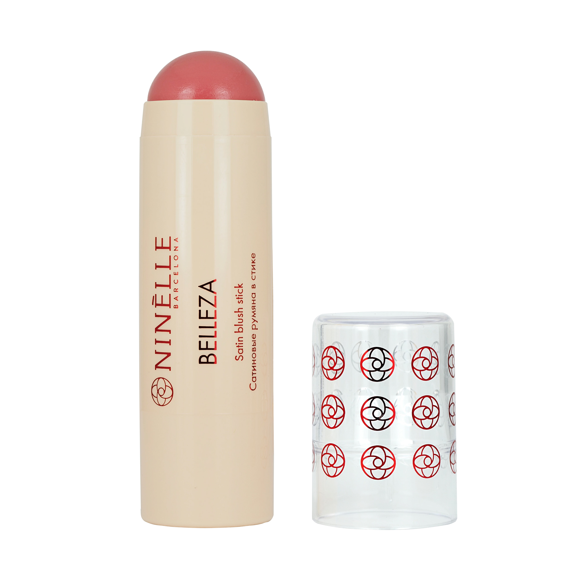 Сатинові рум'яна-стік для обличчя Ninelle Belleza Satin Blush Stick 423, 6 г
